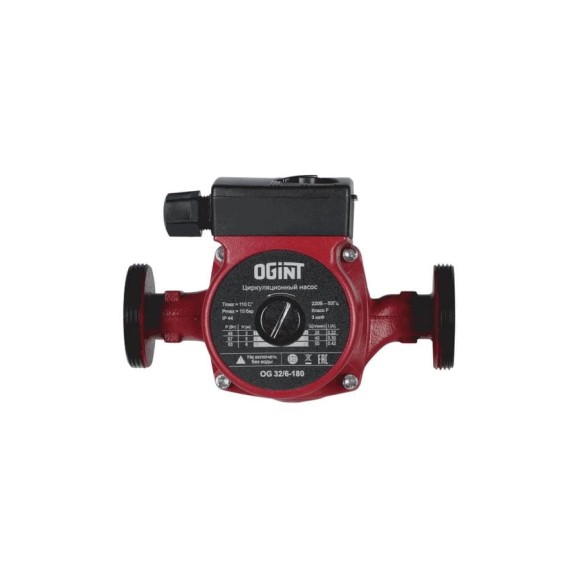 Насос циркуляционный Ogint OG 32/6-180 PN10 230В в/к 215-1514 Насос циркуляционный Ogint OG 32/6-180 PN10 230В в/к 215-1514