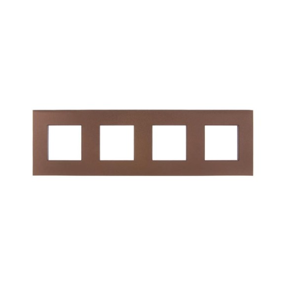 Рамка 4-местная IEK SKANDY SK-F34Br металл, шоколад SK-M42-M-K30 Рамка 4-местная IEK SKANDY SK-F34Br металл, шоколад SK-M42-M-K30