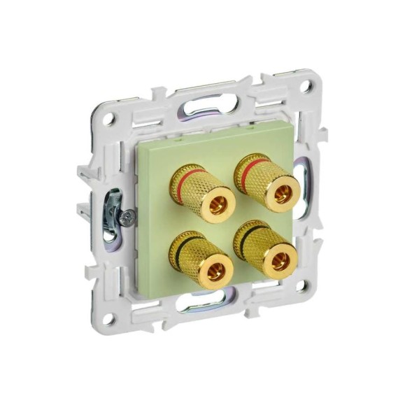 Аудиорозетка 4-местная IEK SKANDY SK-A01M мятный SK-S40-K06 Аудиорозетка 4-местная IEK SKANDY SK-A01M мятный SK-S40-K06