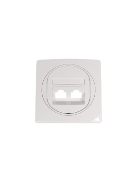 Компьютерная двойная розетка с Keystone модулями Aling-conel EON 2хRJ45 кат.6 FTP белая арт. E615S.00 Компьютерная двойная розетка с Keystone модулями Aling-conel EON 2хRJ45 кат.6 FTP белая арт. E615S.00