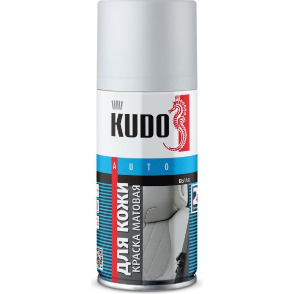 Краска для кожи KUDO белая, матовая, 210 мл KU-5272M Краска для кожи KUDO белая, матовая, 210 мл KU-5272M