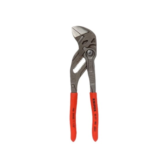 Переставные клещи-ключ Knipex 180 мм, 40 мм (1 1/2"), серые, 1К ручки, KN-8601180SB Переставные клещи-ключ Knipex 180 мм, 40 мм (1 1/2"), серые, 1К ручки, KN-8601180SB