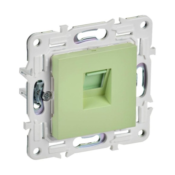 Розетка компьютерная IEK SKANDY RJ45 кат.5E SK-K01M мятный SK-K10-1-K06 Розетка компьютерная IEK SKANDY RJ45 кат.5E SK-K01M мятный SK-K10-1-K06