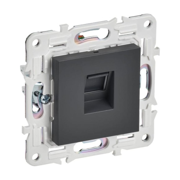Розетка компьютерная IEK SKANDY RJ45 кат.5E SK-K01T титан SK-K10-1-K48 Розетка компьютерная IEK SKANDY RJ45 кат.5E SK-K01T титан SK-K10-1-K48