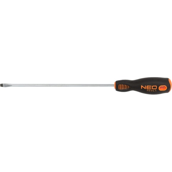 Шлицевая отвертка NEO Tools 5.5x200 мм CrMo 04-014 Шлицевая отвертка NEO Tools 5.5x200 мм CrMo 04-014