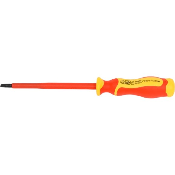 Шлицевая отвертка NEO Tools 1.0 x 5.5 x 125 мм, 1000 В 04-133 Шлицевая отвертка NEO Tools 1.0 x 5.5 x 125 мм, 1000 В 04-133