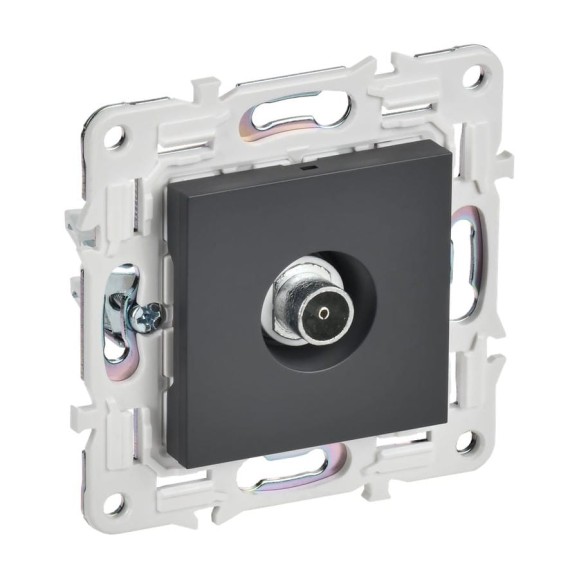 Розетка TV оконечная IEK SKANDY SK-A12T титан SK-A10-O-K48 Розетка TV оконечная IEK SKANDY SK-A12T титан SK-A10-O-K48