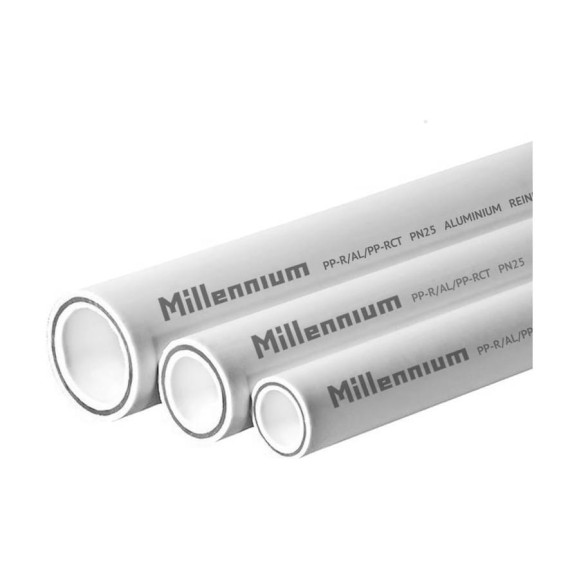 Полипропиленовая труба Millennium армированная алюминием 20x3,4 PN25 (длина 4м) 3M02-tbf-200000 Полипропиленовая труба Millennium армированная алюминием 20x3,4 PN25 (длина 4м) 3M02-tbf-200000