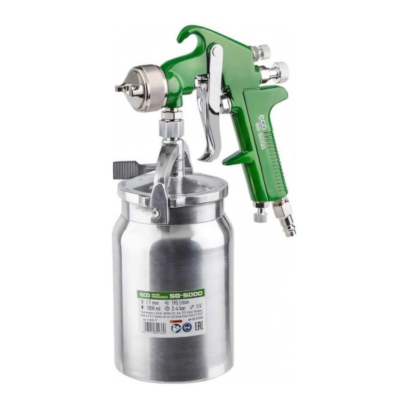 Пневматический краскопульт ECO SG-5000 EC1533-17 Пневматический краскопульт ECO SG-5000 EC1533-17