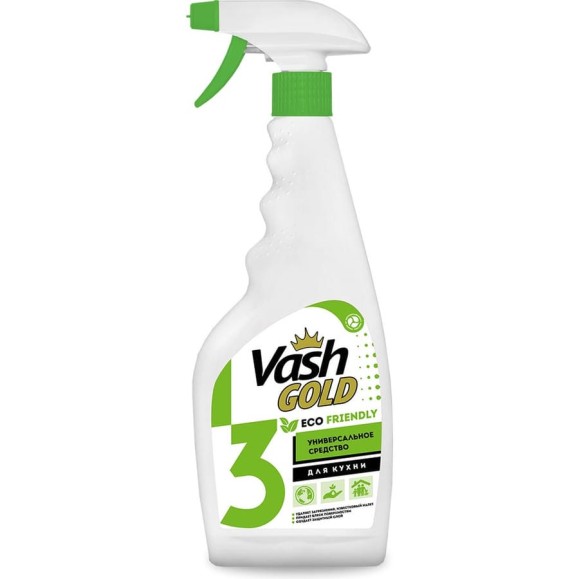 Универсальное моющее средство для дома VASH GOLD "Eco Friendly" 500 мл., спрей 308076 Универсальное моющее средство для дома VASH GOLD "Eco Friendly" 500 мл., спрей 308076