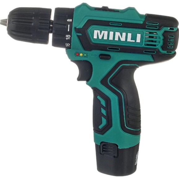 Аккумуляторная дрель-шуруповерт MINLI 10mm 22N.m Li-ion 12Vx2 DC102.3 Аккумуляторная дрель-шуруповерт MINLI 10mm 22N.m Li-ion 12Vx2 DC102.3