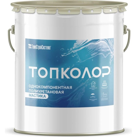 Полиуретановая мастика ТОПКОЛОР 25 кг Белый 2133039ХЛ Полиуретановая мастика ТОПКОЛОР 25 кг Белый 2133039ХЛ