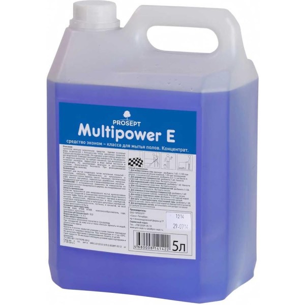 Концентрат Multipower E для мытья полов (5 л) PROSEPT 102-5