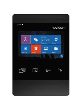 Видеодомофон для дома, офиса, квартиры Novicam DARK MAGIC 4 HD. Дисплей 4.3. Функция Не беспокоить.Запись фото/видео.Совместим с подъездным домофоном через модуль сопряжения с поддержкой HOOK 4852