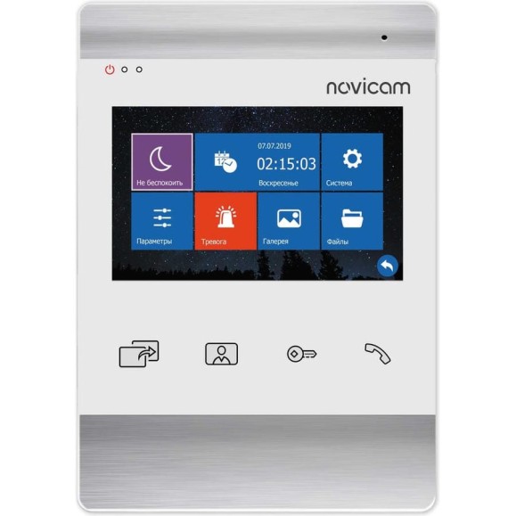 Видеодомофон для дома, офиса, квартиры Novicam WHITE MAGIC 4 HD. Дисплей 4.3.Функция Не беспокоить.Запись фото/видео.Совместим с подъездным домофоном через модуль сопряжения с поддержкой HOOK 4851 Видеодомофон для дома, офиса, квартиры Novicam WHITE MAGIC 4 HD. Дисплей 4.3.Функция Не беспокоить.Запись фото/видео.Совместим с подъездным домофоном через модуль сопряжения с поддержкой HOOK 4851
