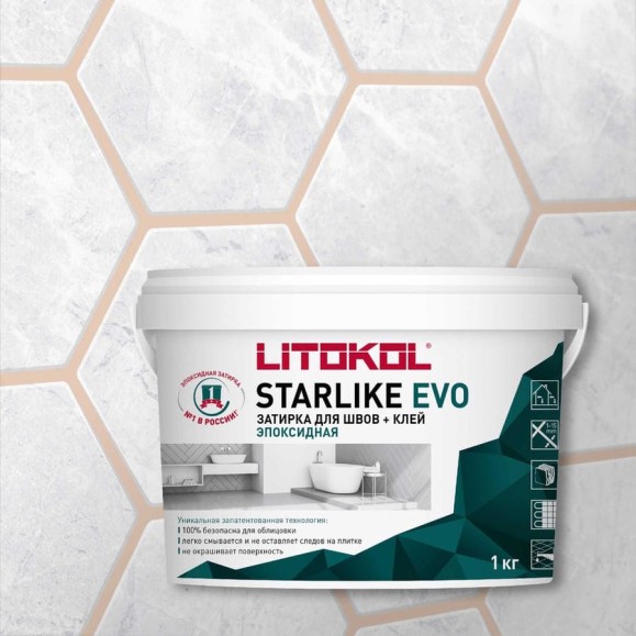 Эпоксидный состав для укладки и затирки мозаики LITOKOL STARLIKE EVO S.208 SABBIA 485240002 Эпоксидный состав для укладки и затирки мозаики LITOKOL STARLIKE EVO S.208 SABBIA 485240002