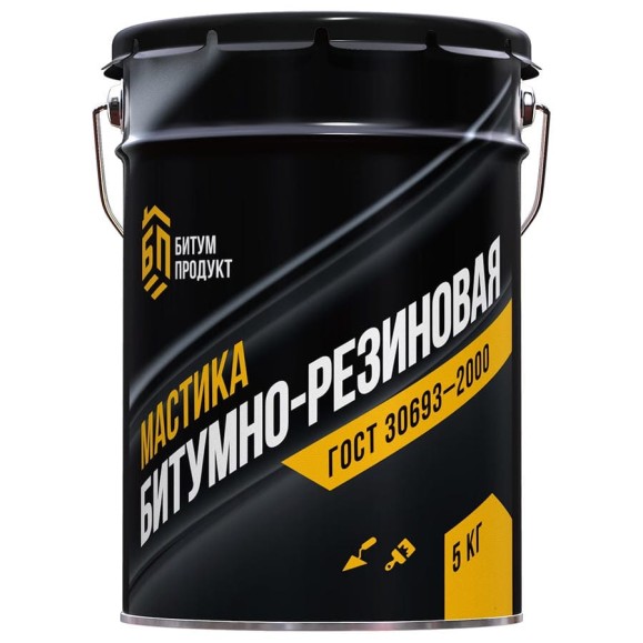 Битумно-резиновая мастика БИТУМ ПРОДУКТ 5 кг BP-25