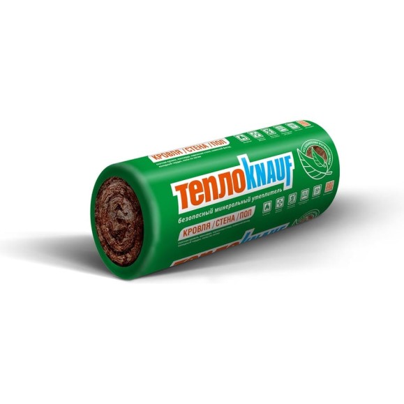 Утеплитель для кровли Knauf Insulation TеплоKNAUF (150x1220x5500 мм; 6.7 кв. м; 1 мат/рулон) 545553 Утеплитель для кровли Knauf Insulation TеплоKNAUF (150x1220x5500 мм; 6.7 кв. м; 1 мат/рулон) 545553