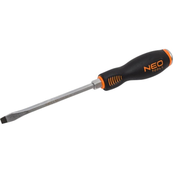 Шлицевая ударная отвертка NEO Tools 8.0x150 мм CrMo 04-020 Шлицевая ударная отвертка NEO Tools 8.0x150 мм CrMo 04-020
