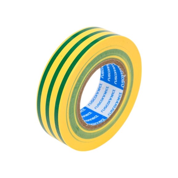 Изолента ПВХ Rusconnect 19 мм х 0,13х20 м, желто-зеленый, 10 шт. 173620 Изолента ПВХ Rusconnect 19 мм х 0,13х20 м, желто-зеленый, 10 шт. 173620