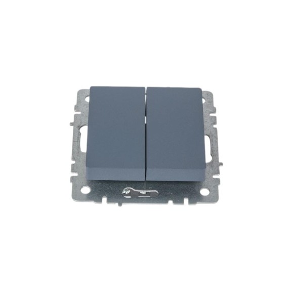 Проходной 2-клавишный выключатель IEK Brite 10а вс10-2-6-брм маренго BR-V22-0-10-K35 Проходной 2-клавишный выключатель IEK Brite 10а вс10-2-6-брм маренго BR-V22-0-10-K35