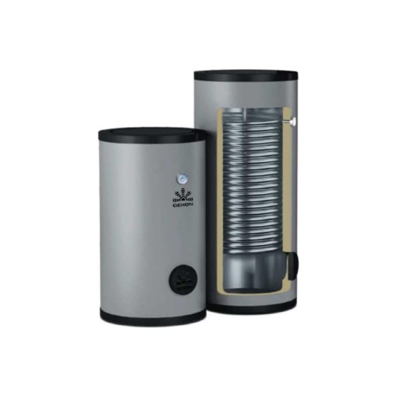 Напольный бойлер GEKON BXL 300 л, с 1-м ТО, 115 кВт, INOX, GK3001XL