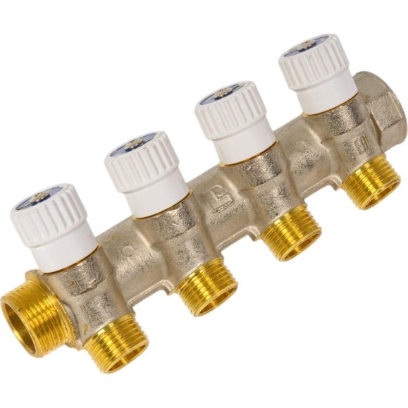 Распределительный коллектор STOUT 3/4, 4 отвода 1/2 SMB 6851 341204 RG008SFVPM6IB3 Распределительный коллектор STOUT 3/4, 4 отвода 1/2 SMB 6851 341204 RG008SFVPM6IB3