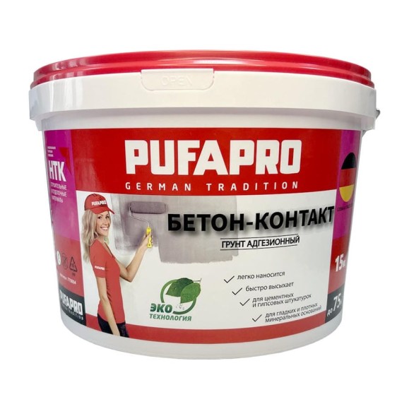Бетон-контакт для внутренних работ PUFAPRO 10 кг 775054 М-морозостойкий 775011 Бетон-контакт для внутренних работ PUFAPRO 10 кг 775054 М-морозостойкий 775011