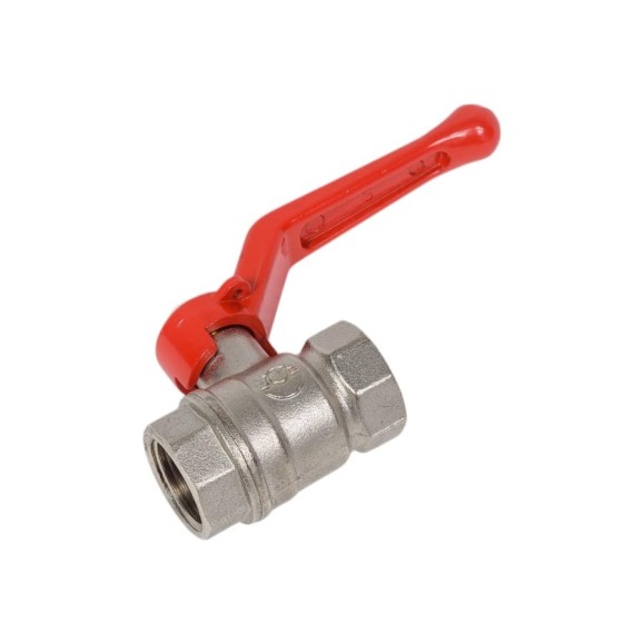 Кран шаровой для воды Valfex N/P59 1/2" ВР/ВР ручка-рычаг, латунный никелированный 11Б27фт1М(96/24) VF.214.NR1.012.N/P59.Bir Кран шаровой для воды Valfex N/P59 1/2" ВР/ВР ручка-рычаг, латунный никелированный 11Б27фт1М(96/24) VF.214.NR1.012.N/P59.Bir