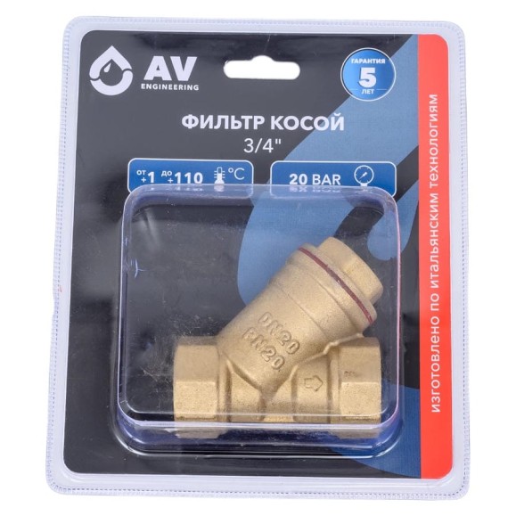 Фильтр косой AV Engineering 3/4, AVE3680134 Фильтр косой AV Engineering 3/4, AVE3680134