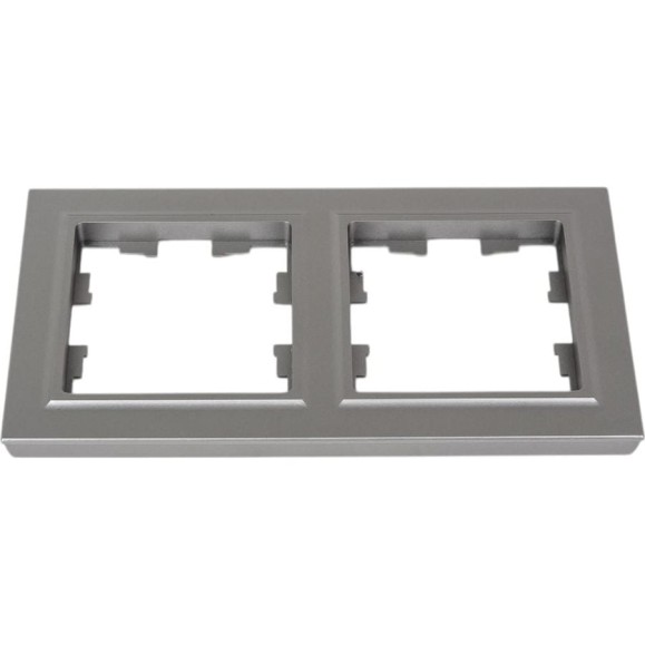 2-местная рамка IEK Brite ру-2-брс сталь BR-M22-K46 2-местная рамка IEK Brite ру-2-брс сталь BR-M22-K46