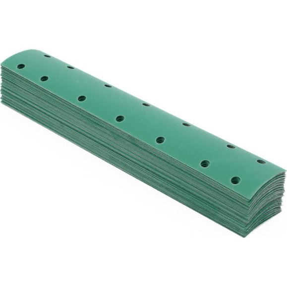 Пoлоса aбразивнaя GREEN FILM 14 отверстий, P600, на липучке, 70х400 мм, 50 шт TILFLEX TL44-600/50