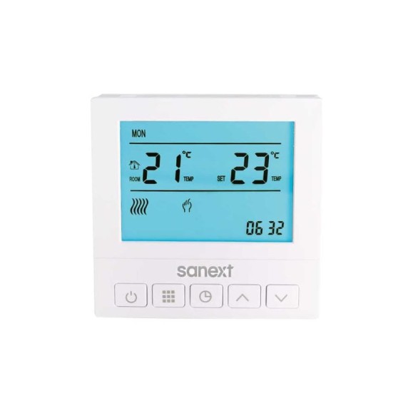 Термостат SANEXT программируемый, LCD, 6988 Термостат SANEXT программируемый, LCD, 6988