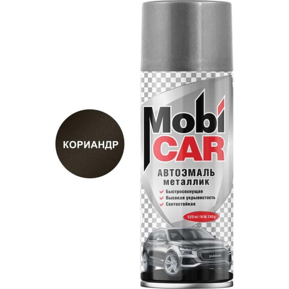 Аэрозольная автоэмаль Mobicar металлик 520 мл 790 кориандр 0502-790 MC Аэрозольная автоэмаль Mobicar металлик 520 мл 790 кориандр 0502-790 MC