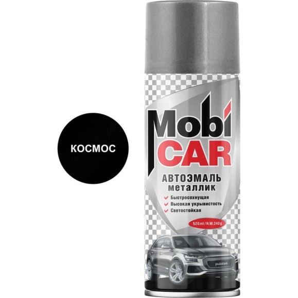 Аэрозольная автоэмаль Mobicar металлик 520 мл 665 космос 0502-665 MC Аэрозольная автоэмаль Mobicar металлик 520 мл 665 космос 0502-665 MC