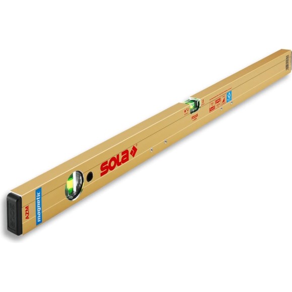 Магнитный уровень SOLA AZM 60 NEW, L=60 см, 2 глазка 01820801 Магнитный уровень SOLA AZM 60 NEW, L=60 см, 2 глазка 01820801