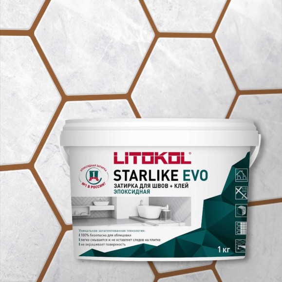 Эпоксидный состав для укладки и затирки мозаики LITOKOL STARLIKE EVO S.209 PIETRA D`ASSISI 1 кг 499210002 Эпоксидный состав для укладки и затирки мозаики LITOKOL STARLIKE EVO S.209 PIETRA D`ASSISI 1 кг 499210002