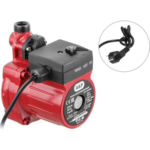 Насос циркуляционный A&P CLASSIC-15/120-Z AP118C002 Насос циркуляционный A&P CLASSIC-15/120-Z AP118C002