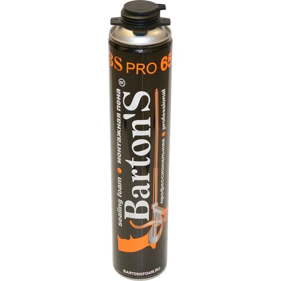 Профессиональная монтажная пена BARTON'S BS PRO 65+, 880 мл BR238