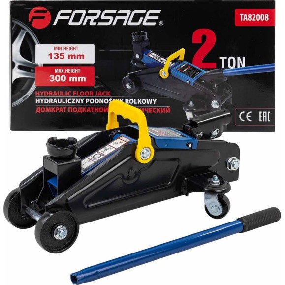 Подкатной гидравлический домкрат Forsage 2 т, 135-300 мм F-TA82008(51171)