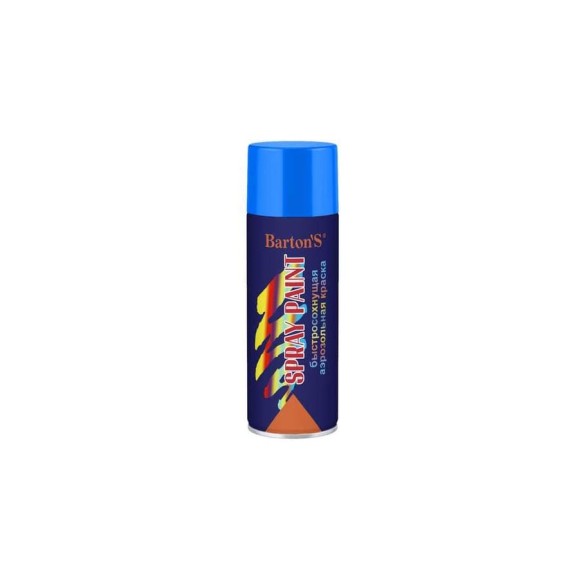 Алкидная аэрозольная краска BARTON'S Spray Paint ГОЛУБАЯ глянец RAL5012, 520мл BR283