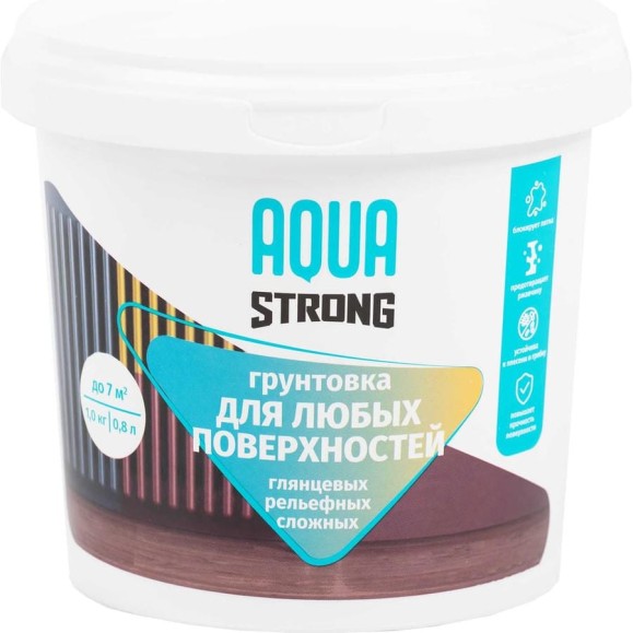 Грунтовка Aquastrong для любых поверхностей 1,0 кг 4607130865767 Грунтовка Aquastrong для любых поверхностей 1,0 кг 4607130865767
