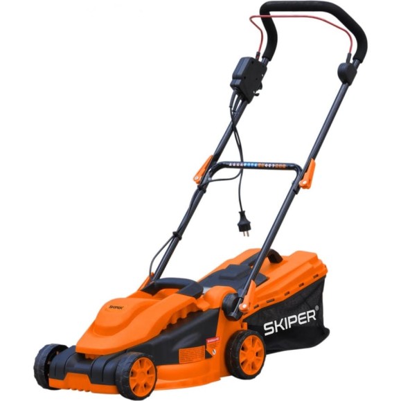 Газонокосилка электрическая SKIPER EL3215 1500 Вт, шир. 32 см, выс. 20-50 мм (3 поз), травосб. 30 л 00-00010897 Газонокосилка электрическая SKIPER EL3215 1500 Вт, шир. 32 см, выс. 20-50 мм (3 поз), травосб. 30 л 00-00010897