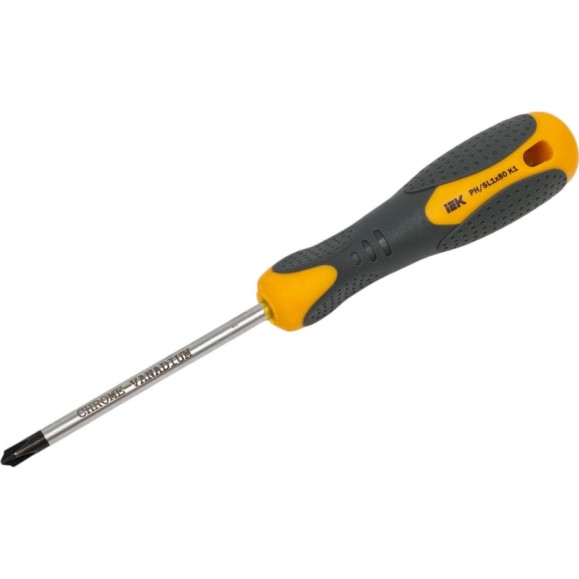 Отвертка IEK Arma2l 3 PH/SL1x80 k1 A2L3-SC10-K1-HS-10-080 Отвертка IEK Arma2l 3 PH/SL1x80 k1 A2L3-SC10-K1-HS-10-080