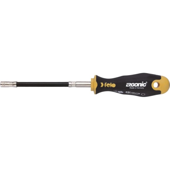 Отвертка Felo Ergonic с гибким стержнем торцевой ключ 7,0X170 42907040 Отвертка Felo Ergonic с гибким стержнем торцевой ключ 7,0X170 42907040