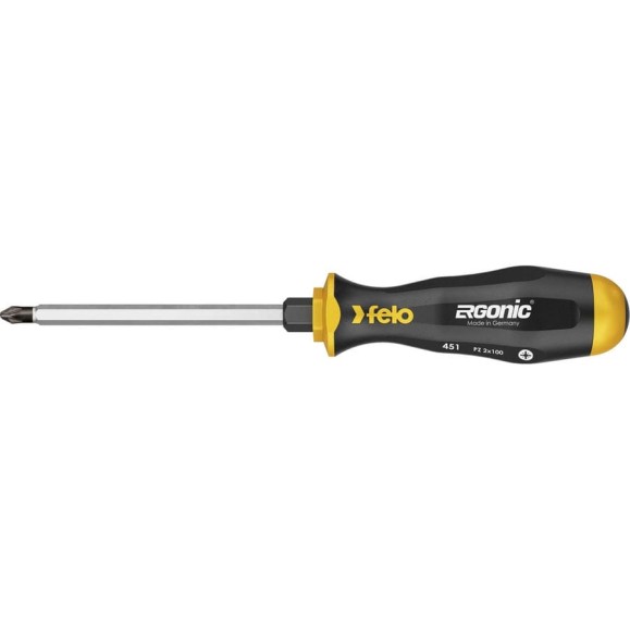 Ударная крестовая отвертка Felo Ergonic PZ1x80 45110240