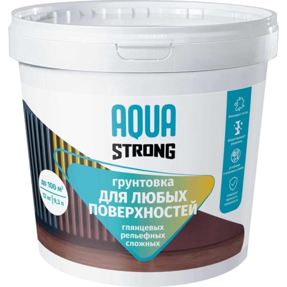 Грунтовка Aquastrong для любых поверхностей, 4 кг 4607130865774 Грунтовка Aquastrong для любых поверхностей, 4 кг 4607130865774