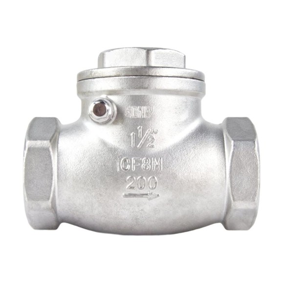 Клапан обратный SCV-316 1 1/2″ DN.ru Ду40 Ру16 муфтовый, поворотный, нержавеющая сталь D100-00497 Клапан обратный SCV-316 1 1/2″ DN.ru Ду40 Ру16 муфтовый, поворотный, нержавеющая сталь D100-00497