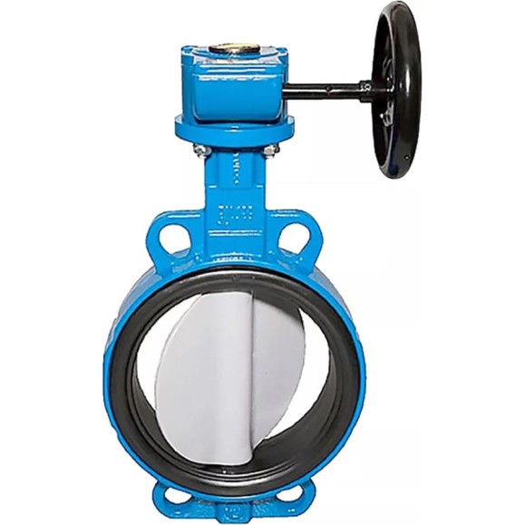 Затвор дисковый поворотный DN.ru GGG50-316L-EPDM Ду500 Ру16 с редуктором D050-13190