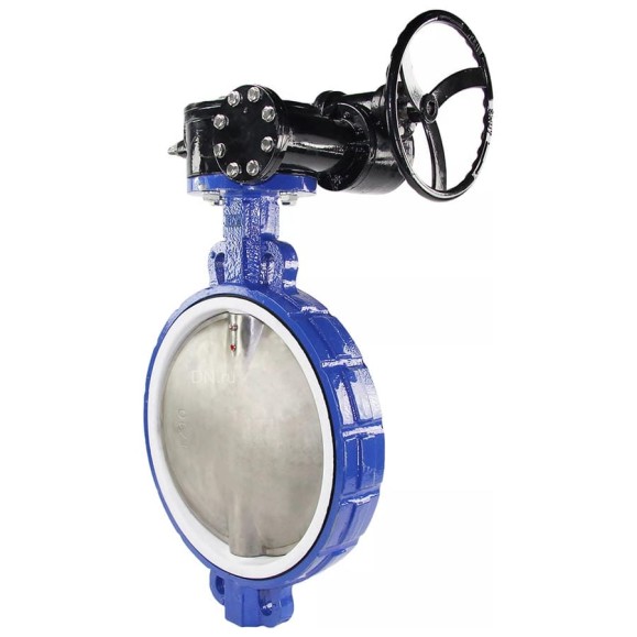 Затвор дисковый поворотный DN.ru WCB-316L-PTFE Ду500 Ру16 с редуктором D050-02394 Затвор дисковый поворотный DN.ru WCB-316L-PTFE Ду500 Ру16 с редуктором D050-02394